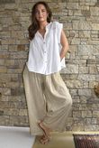 Elsie Pure Cotton Cap Sleeve Blouse White